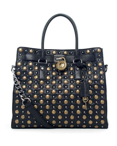 michael kors hamilton studded tote.